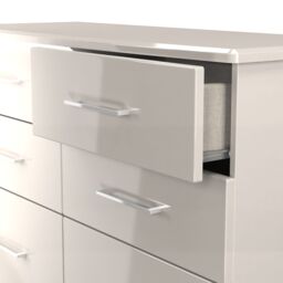 Ready Assembled 2 U Lyon 6 Drawer Midi Chest (Ready Assembled) in Taupe - Size: Large - thumbnail 6