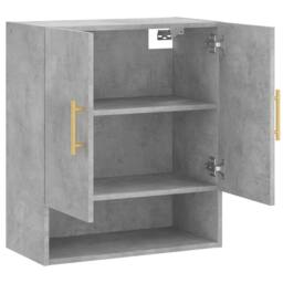 Berkfield Home Wall Cabinet Concrete Grey 60x31x70 cm Engineered Wood - Size: 60 x 31 x 70 cm - thumbnail 6