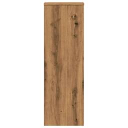 Berkfield Home Plant Stands 2 pcs Artisian Oak 33x33x100 cm Engineered Wood in Brown - Size: 33 x 33 x 100 cm - thumbnail 4