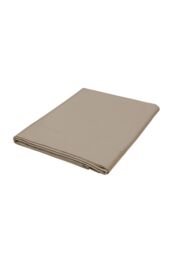1951 'Luxury 400 Thread Count' Cotton Sateen Flat Sheet in Beige - Size: Double Flat - thumbnail 1