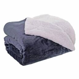 Duncan Stewart Personalised Sherpa Lined Snuggle Blanket in Grey - thumbnail 5