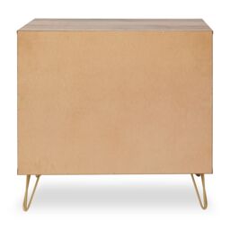 Orsina Ample Storage Of Two Door Sideboard, Sturdy & Stable Industrial Sidebaord Cabinet, Sleek Kitchen Sideboard in Brown - thumbnail 3