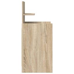 Berkfield Home Bedside Cabinets with 2 Drawers 2 pcs Sonoma Oak 38x34x80 cm in Brown - Size: 38 x 34 x 80 cm - thumbnail 8