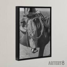 "Artery8 Russell Lee Cowboy Regalia & Equipment Photograph Framed Canvas Art in Grey - Size: W12"" x H16""" - thumbnail 2