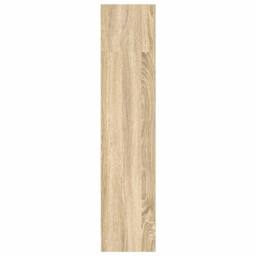Berkfield Home Bookcase Sonoma Oak 80x24x109 cm Engineered Wood in Light Tan - Size: 80 x 24 x 109 cm - thumbnail 6