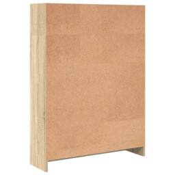 Berkfield Home Bookcase Sonoma Oak 80x24x109 cm Engineered Wood in Light Tan - Size: 80 x 24 x 109 cm - thumbnail 7