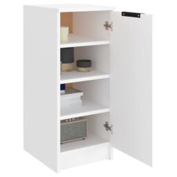 Berkfield Home Shoe Cabinet White 30x35x70 cm Engineered Wood - Size: 30 x 35 x 70 cm - thumbnail 4
