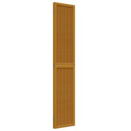 Berkfield Home Room Divider 3 Panels Brown Solid Wood Paulownia - thumbnail 5