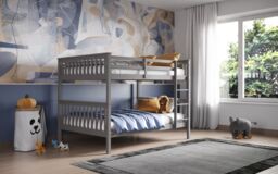 Flair Tetrad Bunk Bed in Grey - Size: Small Double - thumbnail 1