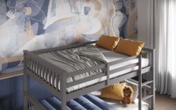 Flair Tetrad Bunk Bed in Grey - Size: Small Double - thumbnail 3