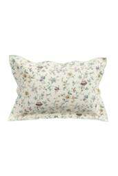 V & A 'Flora' Cotton Percale Duvet Cover Set in Cream - Size: Super King - thumbnail 3