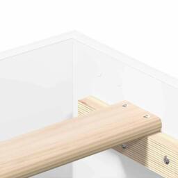 Berkfield Home Bed Frame No Mattress White 135x190 cm Double Engineered Wood - thumbnail 8