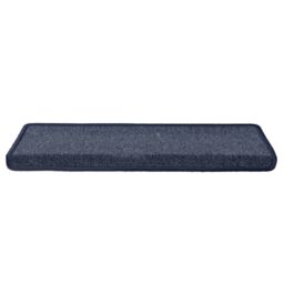 Berkfield Home Carpet Stair Treads 15 pcs 65x21x4 cm Grey & Blue - Size: Medium - thumbnail 4
