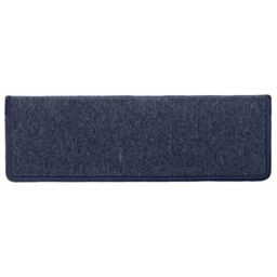 Berkfield Home Carpet Stair Treads 15 pcs 65x21x4 cm Grey & Blue - Size: Medium - thumbnail 6