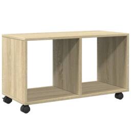 Berkfield Home Decorative vidaXL¬†Rolling¬†Cabinet¬†Sonoma Oak 72x33x42.5 cm Eng in Light Tan - thumbnail 7