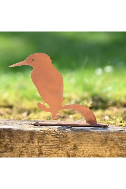 KDMD Nature Silhouette Kingfisher on Branch in Brown - image 1