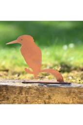 KDMD Nature Silhouette Kingfisher on Branch in Brown - thumbnail 2