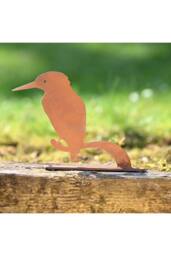 KDMD Nature Silhouette Kingfisher on Branch in Brown - thumbnail 1