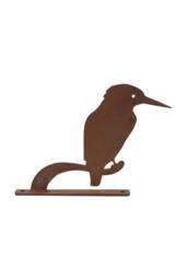 KDMD Nature Silhouette Kingfisher on Branch in Brown - thumbnail 4