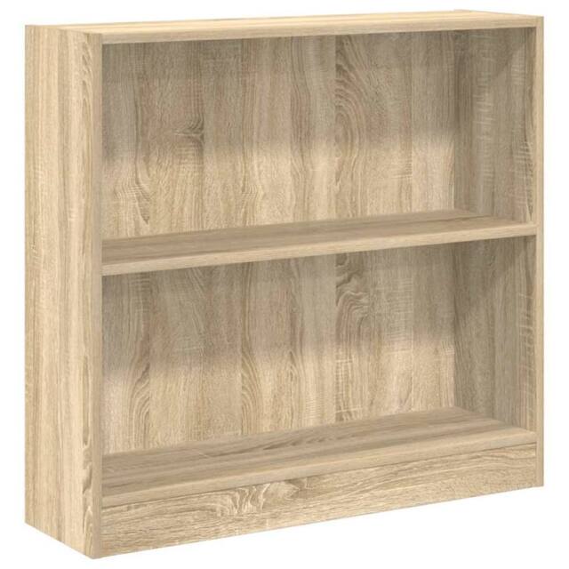 Berkfield Home Bookshelf Sonoma Oak 80x24x75 cm Engineered Wood in Brown - Size: 80 x 24 x 75 cm - image 1