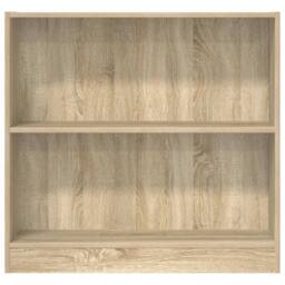 Berkfield Home Bookshelf Sonoma Oak 80x24x75 cm Engineered Wood in Brown - Size: 80 x 24 x 75 cm - thumbnail 5