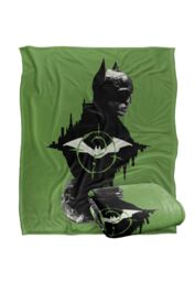 Batman The (2022) Blanket, The & The Riddler Mirrored Silky Touch Super Soft Throw Blanket 152x127 cm in White - thumbnail 2