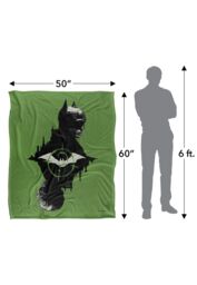 Batman The (2022) Blanket, The & The Riddler Mirrored Silky Touch Super Soft Throw Blanket 152x127 cm in White - thumbnail 5