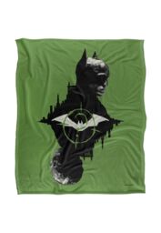 Batman The (2022) Blanket, The & The Riddler Mirrored Silky Touch Super Soft Throw Blanket 152x127 cm in White - thumbnail 1
