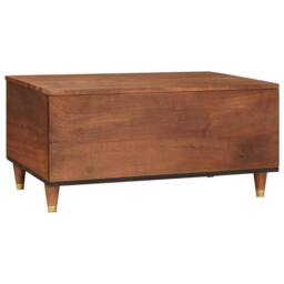 Berkfield Home Coffee Tables with Drawer with Shelf with Storage Brown Cane and… - thumbnail 5
