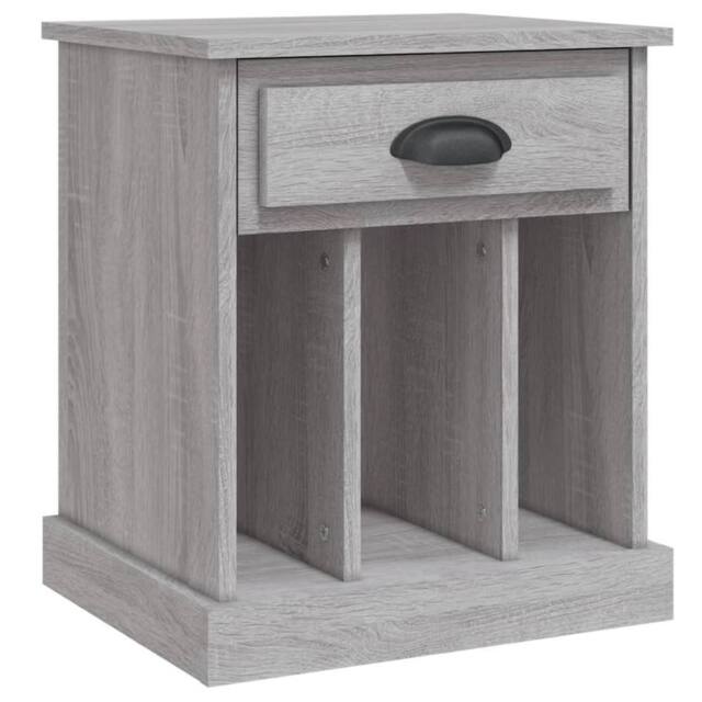 Berkfield Home Bedside Cabinet Grey Sonoma 43x36x50 cm - Size: 43 x 36 x 50 cm - image 1