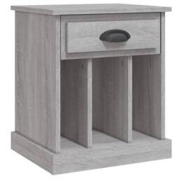 Berkfield Home Bedside Cabinet Grey Sonoma 43x36x50 cm - Size: 43 x 36 x 50 cm - thumbnail 1