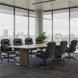 KORVIXA Executive Desk Chair Lumbar Support Big & Tall Computer Chair in Black - Size: 100 cm x 100 cm - thumbnail 4
