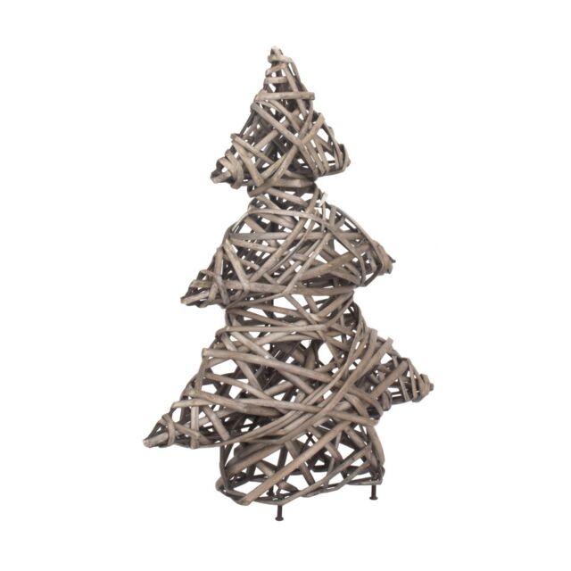 Red Hamper Wicker Antique Wash Christmas Tree in Brown - image 1