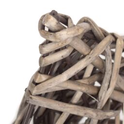 Red Hamper Wicker Antique Wash Christmas Tree in Brown - thumbnail 3