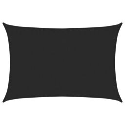 Berkfield Home Sunshade Sail 160 g/m¬≤ Black 3.5x5 m HDPE - thumbnail 2