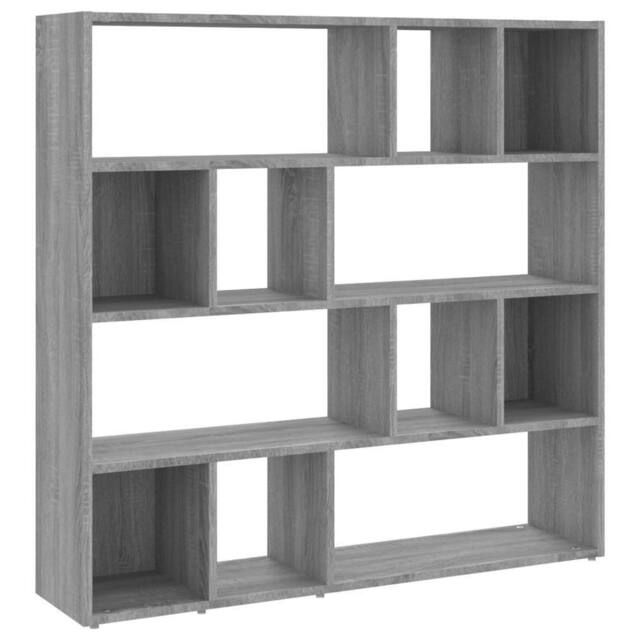 Berkfield Home Book Cabinet/Room Divider Grey Sonoma 105x24x102 cm - Size: 105 x 24 x 102 cm - image 1