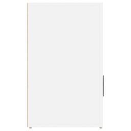 Berkfield Home Classic Bedside Cabinet White 50x36x60 cm Engineered Wood - Size: 50 x 36 x 60 cm - thumbnail 8