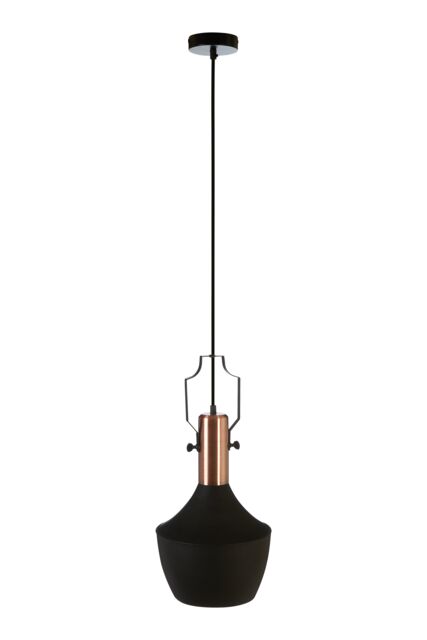 Orsina Medium Pendant Light in Black & Copper, Contemporary Hanging Ceiling Light, Industrial Pendant Lighting - image 1