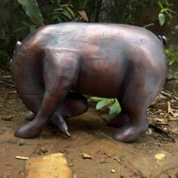 Inspirational Gifting Miniature Eeyore Garden & Home Sculpture Ornament in Bronze