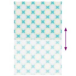 Berkfield Home Shower Roller Blind 160x240 cm Fabric Width 156 cm in Blue - thumbnail 5