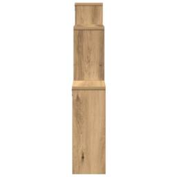 Berkfield Home Wall Shelf Artisan Oak 80x15x78.5 cm Engineered Wood in Brown - thumbnail 5