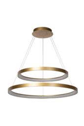 Lucide 'VIDAL' Dimmable Adjustable Stylish Indoor Modern LED Pendant Light in Yellow - thumbnail 2