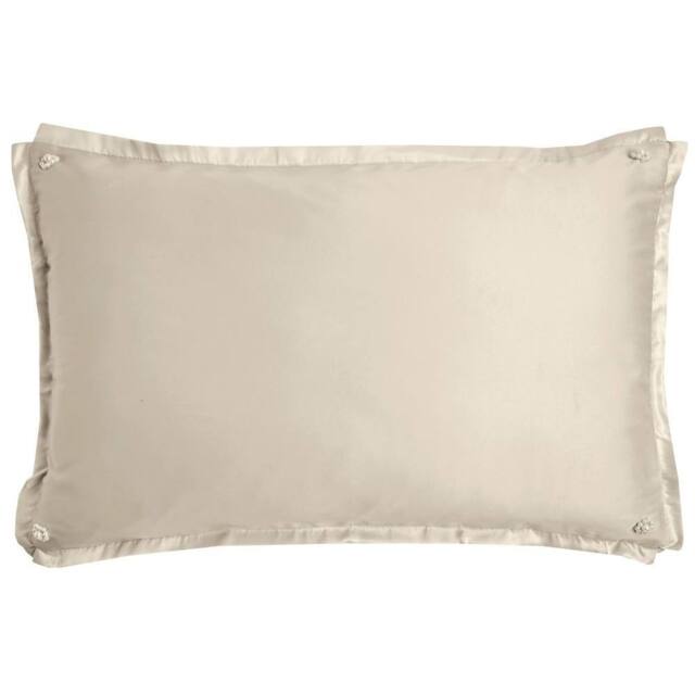 Smart Living Caprice Polycotton Soft & Breathable Pillowcase Pair in Ivory - Size: Standard Pillow Case - image 1