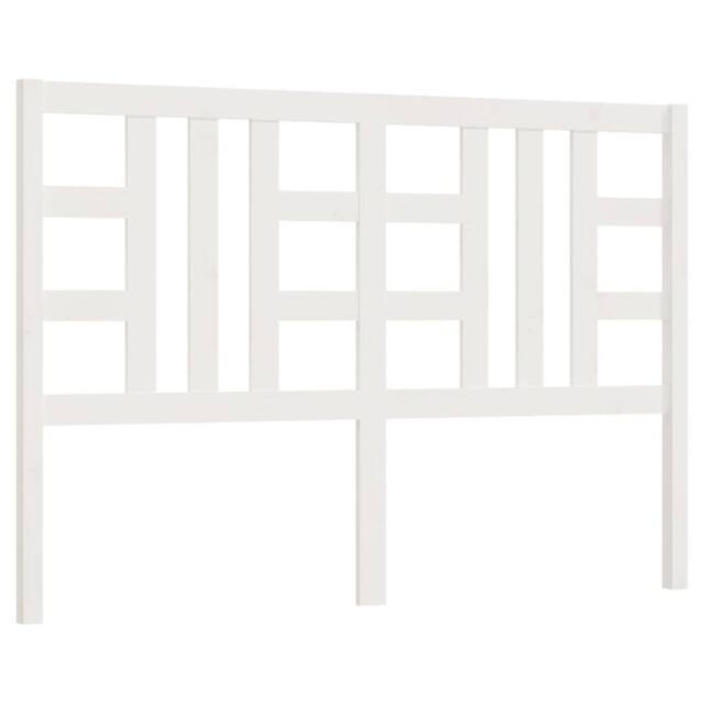 Berkfield Home Bed Headboard White 156x4x100 cm Solid Wood Pine - Size: 156 x 4 x 100 cm - image 1