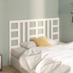 Berkfield Home Bed Headboard White 156x4x100 cm Solid Wood Pine - Size: 156 x 4 x 100 cm - thumbnail 3