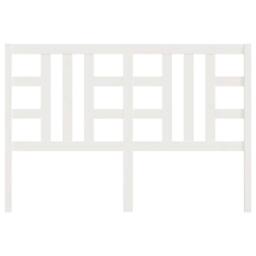 Berkfield Home Bed Headboard White 156x4x100 cm Solid Wood Pine - Size: 156 x 4 x 100 cm - thumbnail 4