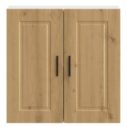Berkfield Home Kitchen Wall Cabinet Porto Artisan Oak Engineered Wood in Brown - thumbnail 6