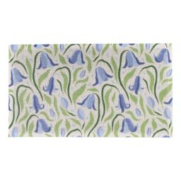 Artsy Mats Bluebells Pattern Doormat in Blue - Size: 90 cm x 60 cm - thumbnail 2