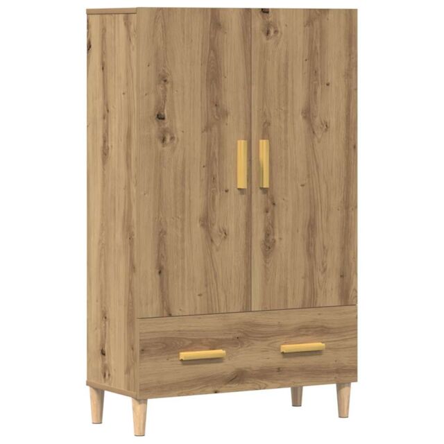 Berkfield Home Highboard Artisan Oak 70x31x115 cm Engineered Wood in Brown - Size: 70 x 31 x 115 cm - image 1