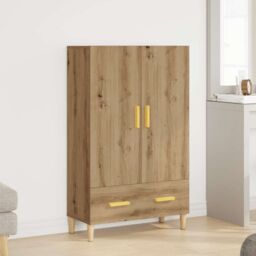 Berkfield Home Highboard Artisan Oak 70x31x115 cm Engineered Wood in Brown - Size: 70 x 31 x 115 cm - thumbnail 2